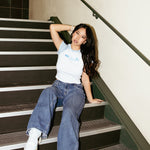 Load image into Gallery viewer, Little Miss Baby Tee (Blue)
