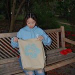 Load image into Gallery viewer, Hibiscus Tote Bag (Blue)
