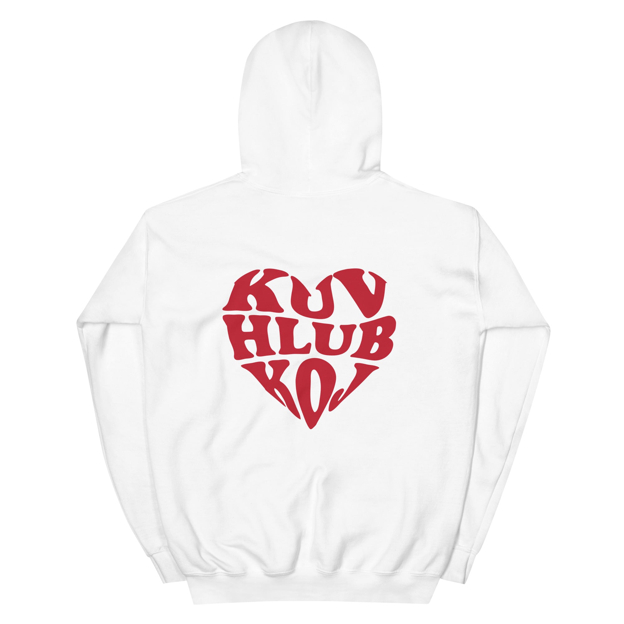 Kuv Hlub Koj Hoodie (Red Font)